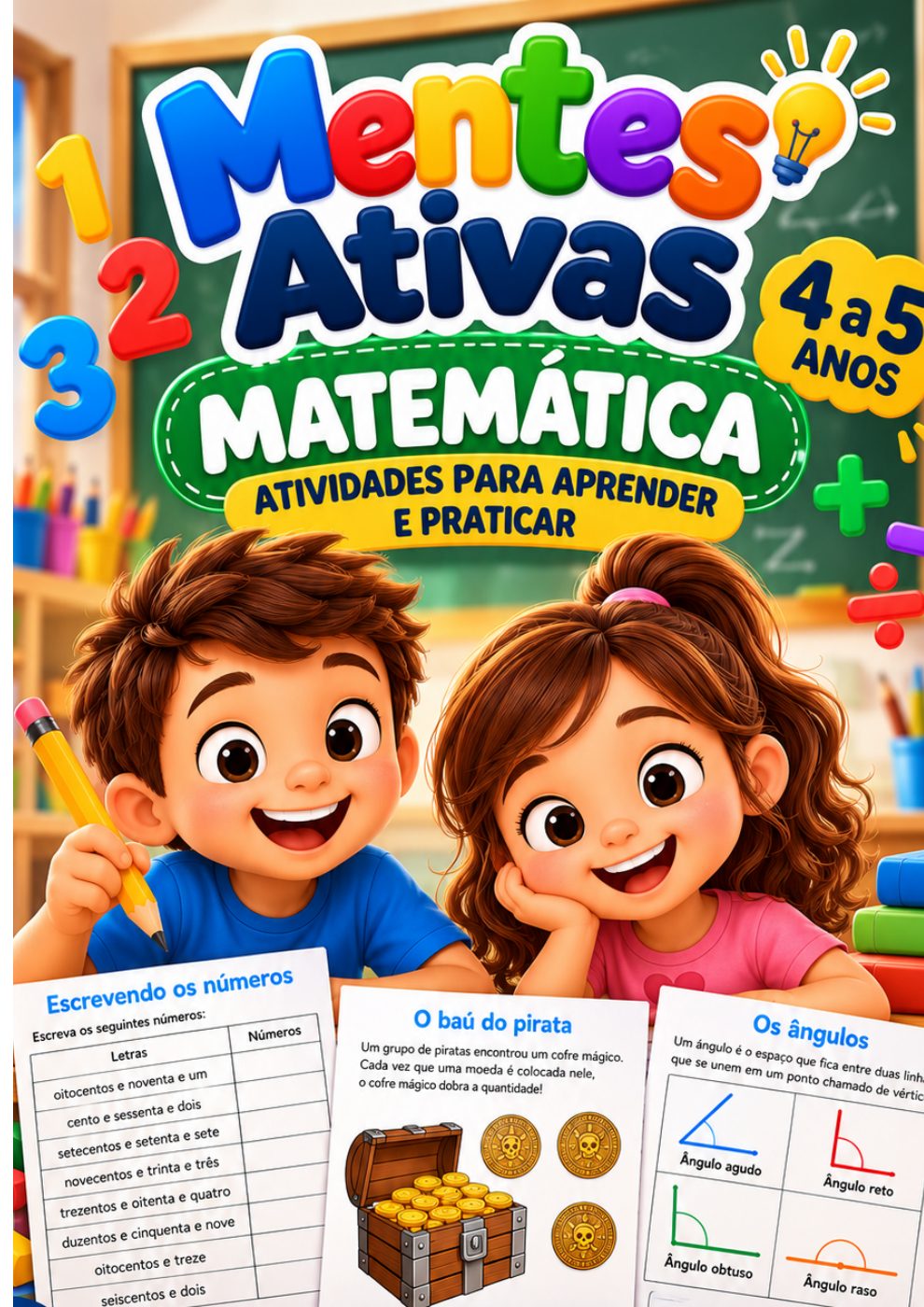 Capa do caderno Matemática